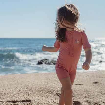 Zwempak korte mouwen Dreamy Pink Sparkle koop je bij Babywinkel